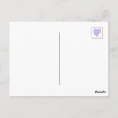 ありがとう～リボンハート紫～ ポストカード (裏面)