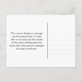 ありがとう + リンクインスパイアアイスホッケー競技場は縞で飾ります ポストカード (裏面)