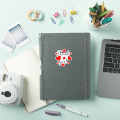 ありがとう レッドハーツ ステッカー シール (iPadカバー)