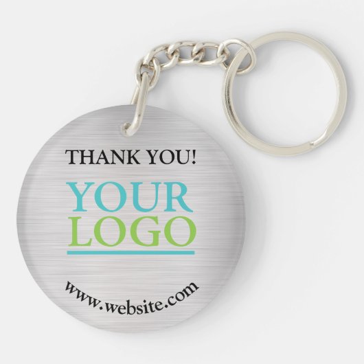 ありがとう,ロゴ,名前のウェブサイト,ブラシ付きシルバーVs 2 キーホルダー (裏面)