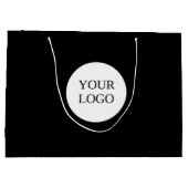 ありがとう ロゴ QRコード ラージペーパーバッグ (裏面)