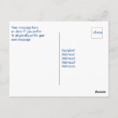 ありがとう ロバのポストカード 面白い ポストカード (裏面)