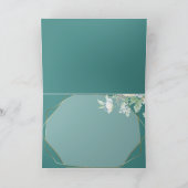 ありがとう | ワイルドフラワーとベリーのジオメトリック サンキューカード (内部)