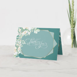 ありがとう | ワイルドフラワーとベリーのジオメトリック サンキューカード