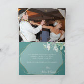 ありがとう | ワイルドフラワーとベリーのジオメトリック サンキューカード (内部)