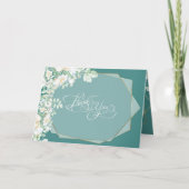 ありがとう | ワイルドフラワーとベリーのジオメトリック サンキューカード (正面)