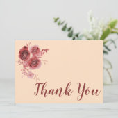 ありがとう ワインレッドの花 サンキューカード (スタンド正面)