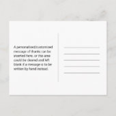 「ありがとう！」+ヴィンテージルックカラフルフラワー ポストカード (裏面)