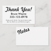 ありがとう! 一般的な乗車の共有の名刺 紹介カード (正面/裏面)