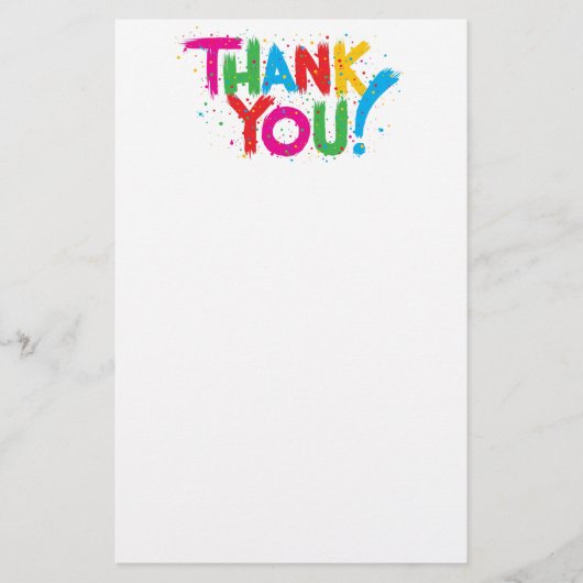 ありがとう! 便箋 (正面)