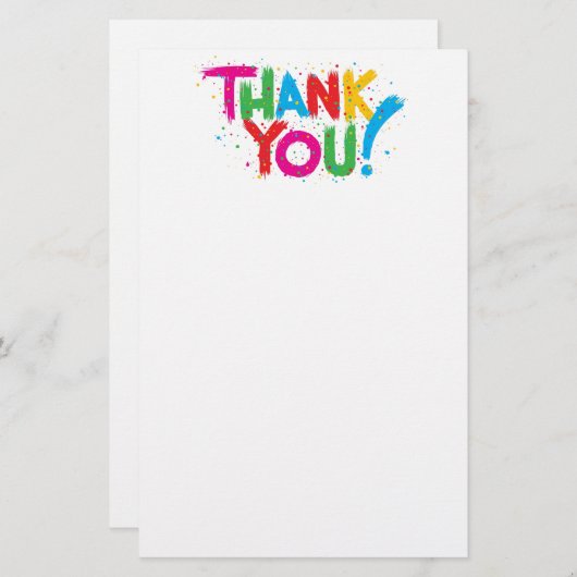 ありがとう! 便箋 (正面/裏面)