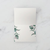 ありがとう | 優しいピンクとアイボリーの水彩花 サンキューカード (内部)