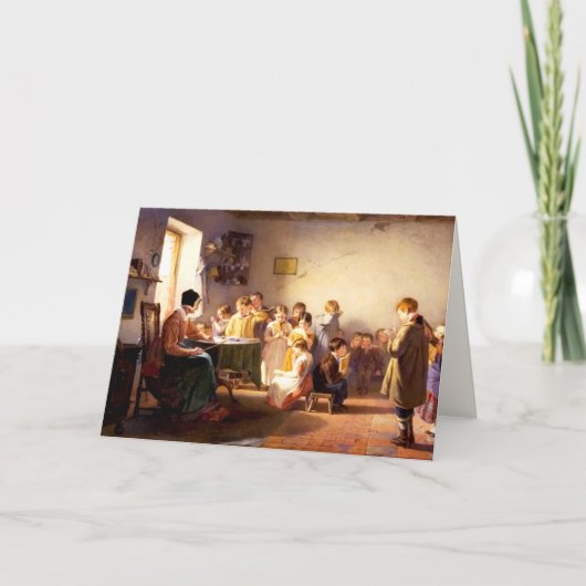 ありがとう、先生。ファインアートグリーティングカード サンキューカード (正面)