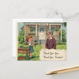 "ありがとう、先生！" ポストカード