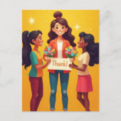 「ありがとう、先生！」 ポストカード (正面)