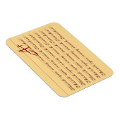 ありがとう，先生,ヴィンテージの習字ありがとう マグネット (右側)