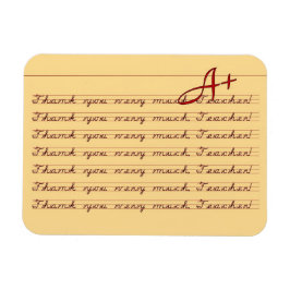 ありがとう，先生,ヴィンテージの習字ありがとう マグネット