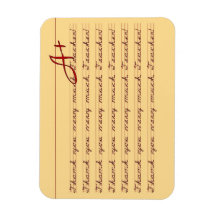 ありがとう，先生,ヴィンテージの習字ありがとう