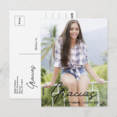 ありがとう | 写真 卒業 ありがとう ポストカード (正面/裏面)