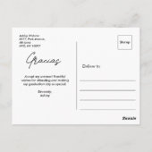 ありがとう | 写真 卒業 ありがとう ポストカード (裏面)