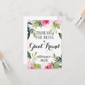 ありがとう 友達としてくれて 感謝の気持ちです カード (正面/裏面インサイチュ)