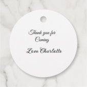 ありがとう、名前を追加してテキストメッセージを送って フェイバータグ (裏面)