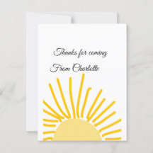 ありがとう、名前を追加するテキストメッセージ太陽