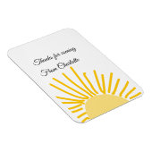 ありがとう、名前を追加するテキストメッセージ太陽 マグネット (右側)