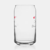 ありがとう、名前を追加するテキストメッセージ ガラス缶 (右)