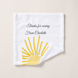 ありがとう、名前を追加 - テキストメッセージ - 太陽 ウォッシュタオル