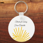 ありがとう、名前を追加 - テキストメッセージ - 太陽 キーホルダー (裏面)