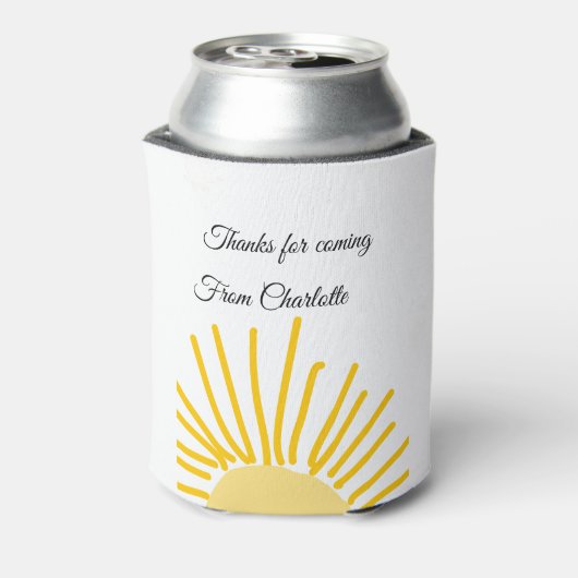 ありがとう、名前を追加 - テキストメッセージ - 太陽 缶クーラー (缶裏面)