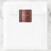 ありがとう 名前 16歳 結婚 ブラウン スクエアシール (バッグ)