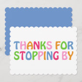 ありがとう 名言 感謝 カラフル テキスト (正面/裏面)