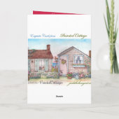 ありがとう、図解入りの、写真付きのクリスマス挨拶 サンキューカード (裏面)