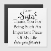 ありがとう、姉妹へ　私の人生にいてくれてありがとう (正面/裏面)