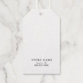 「ありがとう」小さなビジネス金ゴールドフォイルギフトラベル ギフトタグ (裏面)