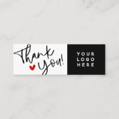 ありがとう 小規模ビジネス 職人製品 ハングタグ スキニー名刺 (正面)