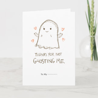 ありがとう、幽霊にならずに！ 面白いバレンタインデザイン カード