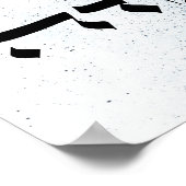 ありがとう，戸田，ヘブライ語の書 ポスター (角)