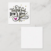 ありがとう、手が出た スクエア名刺 (正面/裏面)