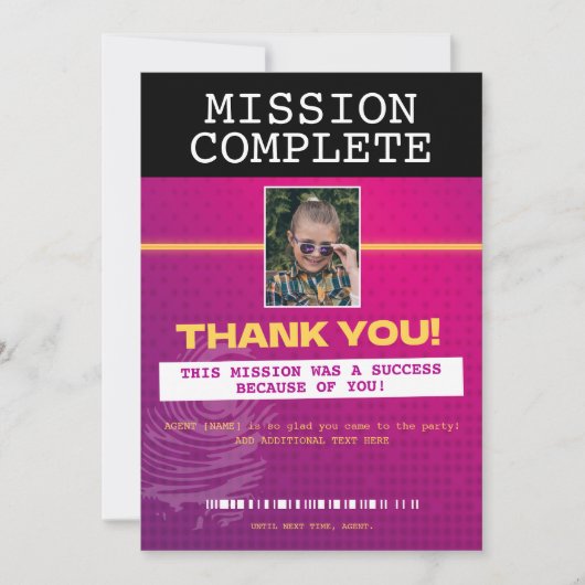 ありがとう 招待状 (正面)