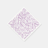 ありがとう！-数々の言語 – 国際的世界 スタンダードカクテルナプキン (角)