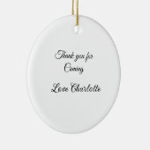 ありがとう、来てくれて　名前 セラミックオーナメント (右)