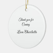 ありがとう、来てくれて　名前 セラミックオーナメント (左)