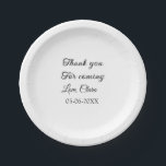 ありがとう、来てくれて　名前 ペーパープレート<br><div class="desc">デザイン</div>