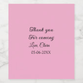 ありがとう、来てくれて　名前 ワインラベル (シングルラベル)