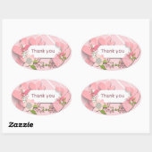 ありがとう 楕円形シール (シート)