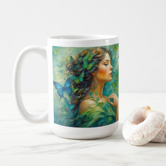 ありがとう、母の詩 コーヒーマグカップ (ドーナツ)