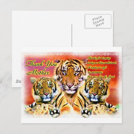 ありがとう、母_ ポストカード (正面/裏面)